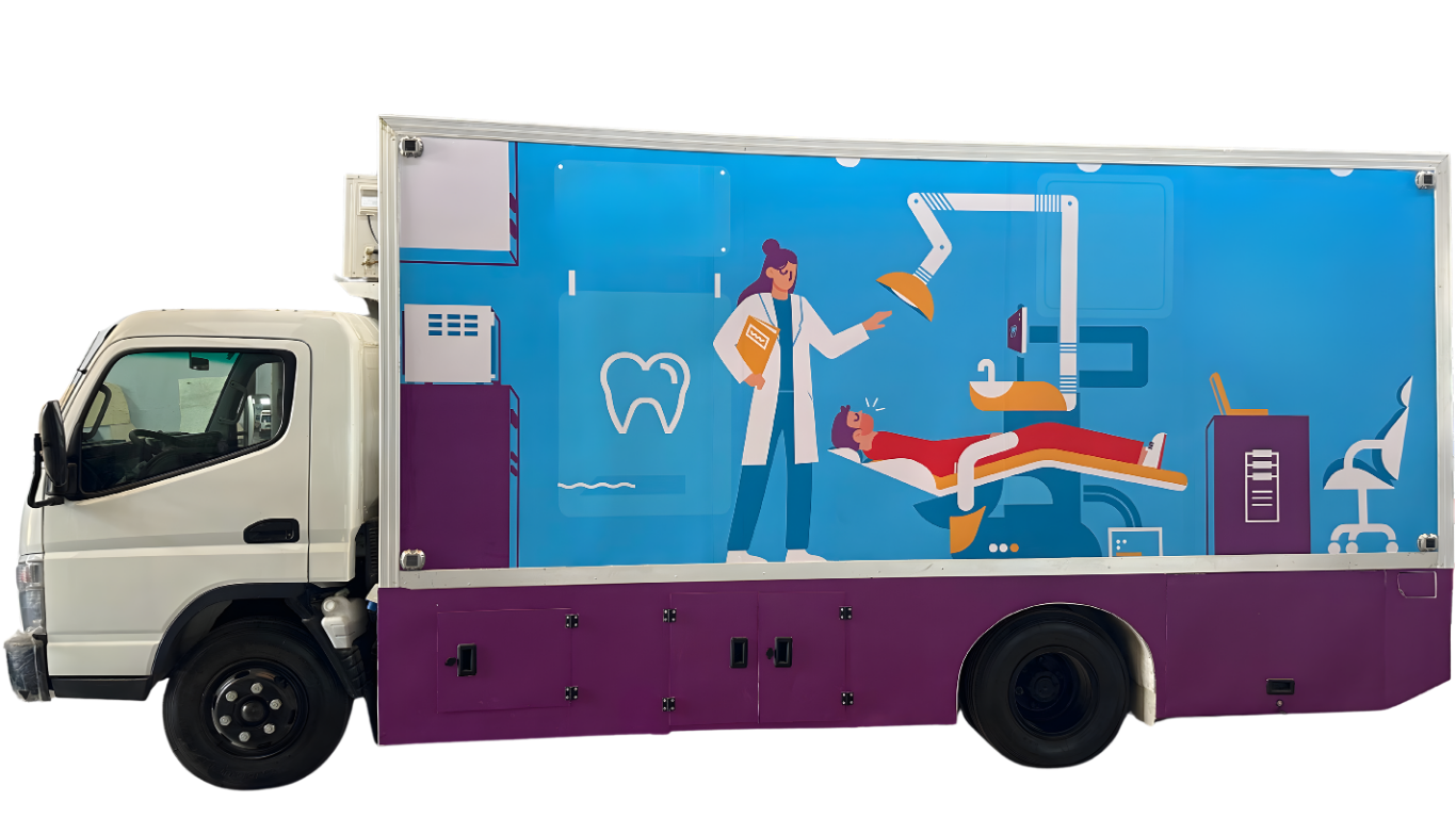 المستشفيات المتنقلة على الشاحنات